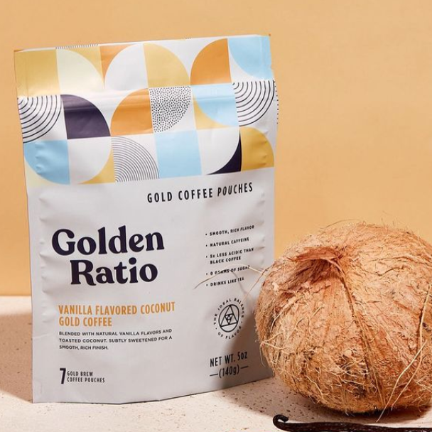 Golden Ratio Vanilla Coconut Gold Coffee Pouches
