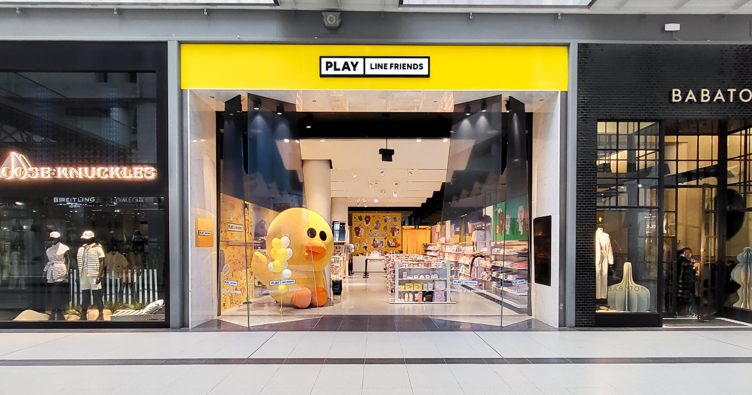 PLAY LINE FRIENDS is Back in Toronto! PLAY LINE FRIENDS TORONTO AT TORONTO EATON CENTRE STOREFRONT