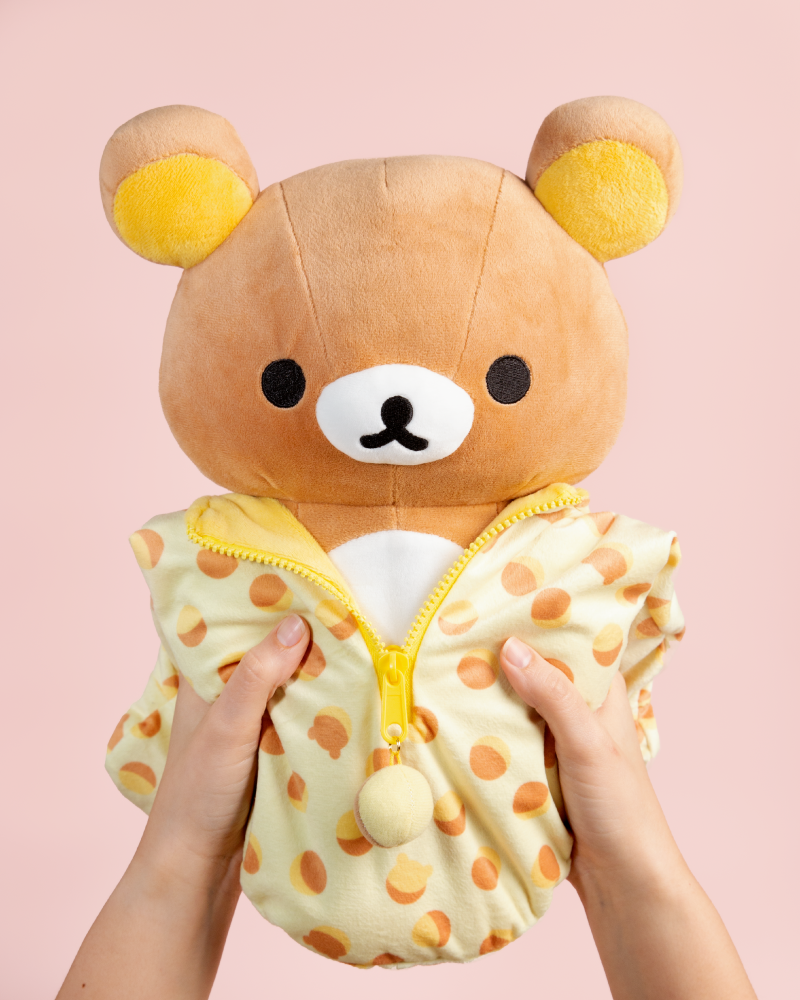 SanX© Rilakkuma Acorn Pattern Sleeping Bag Plush SUKOSHI MART