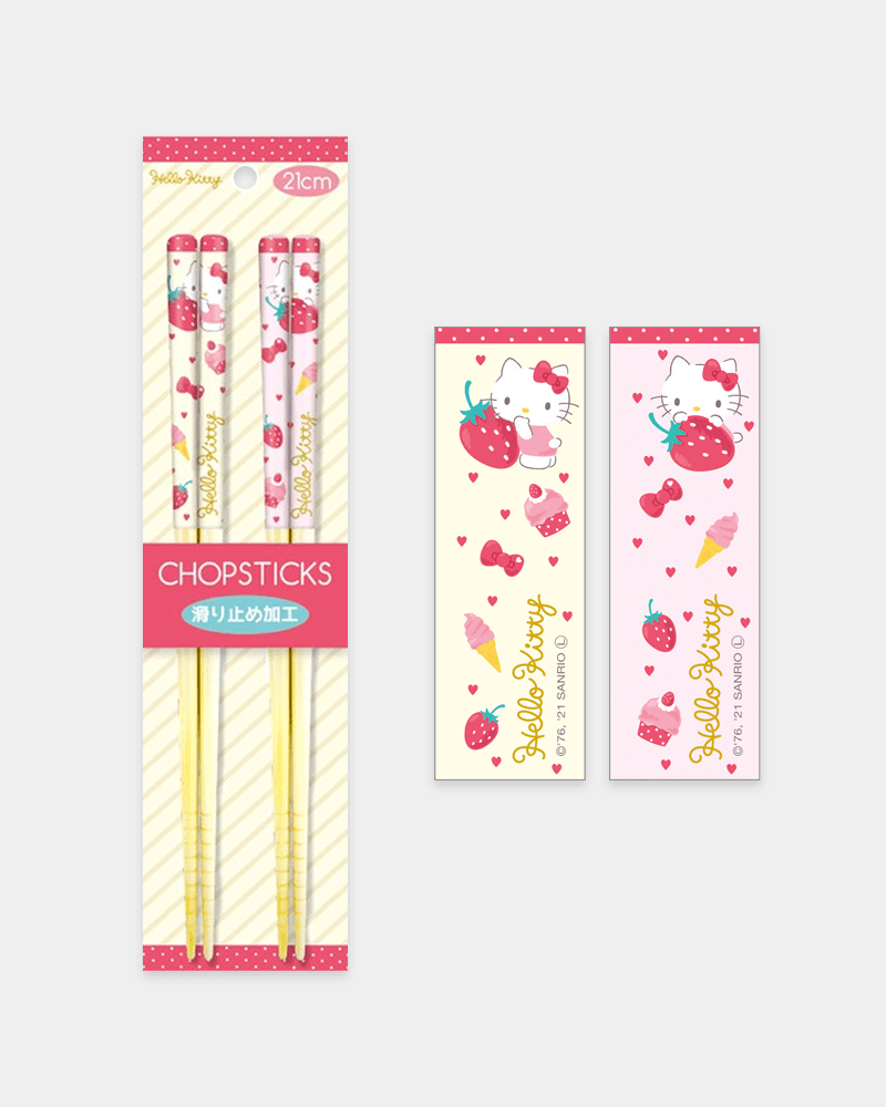 Shop Sanrio Happiness Girl Hello Kitty Bamboo Chopstick Set 2-Pack