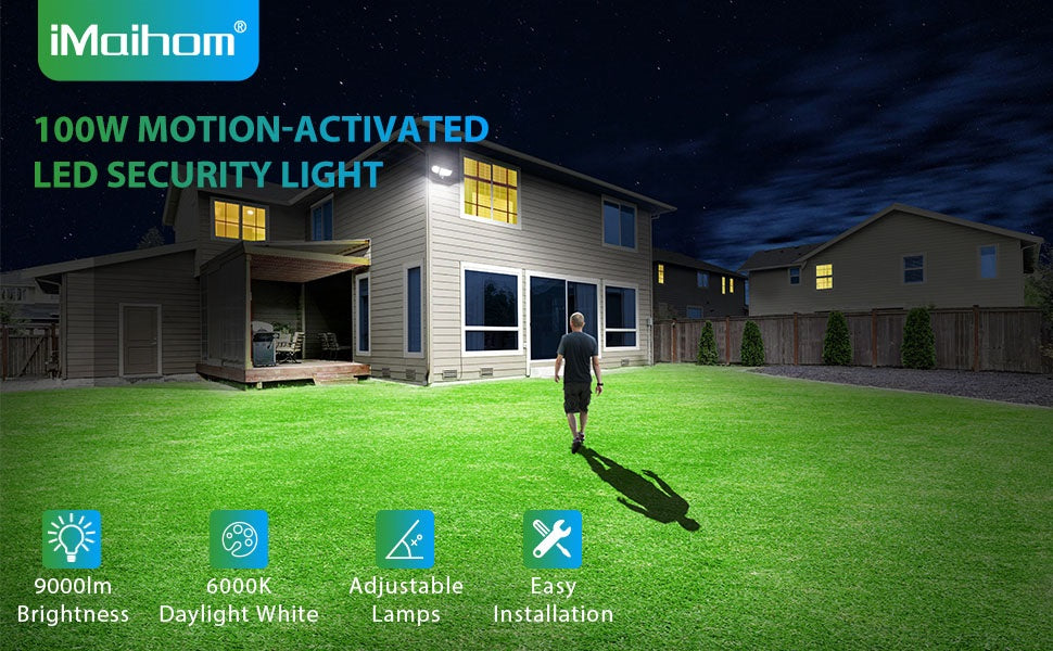 Shop Best 100W Motion Sensor LED Security Light iMaihom