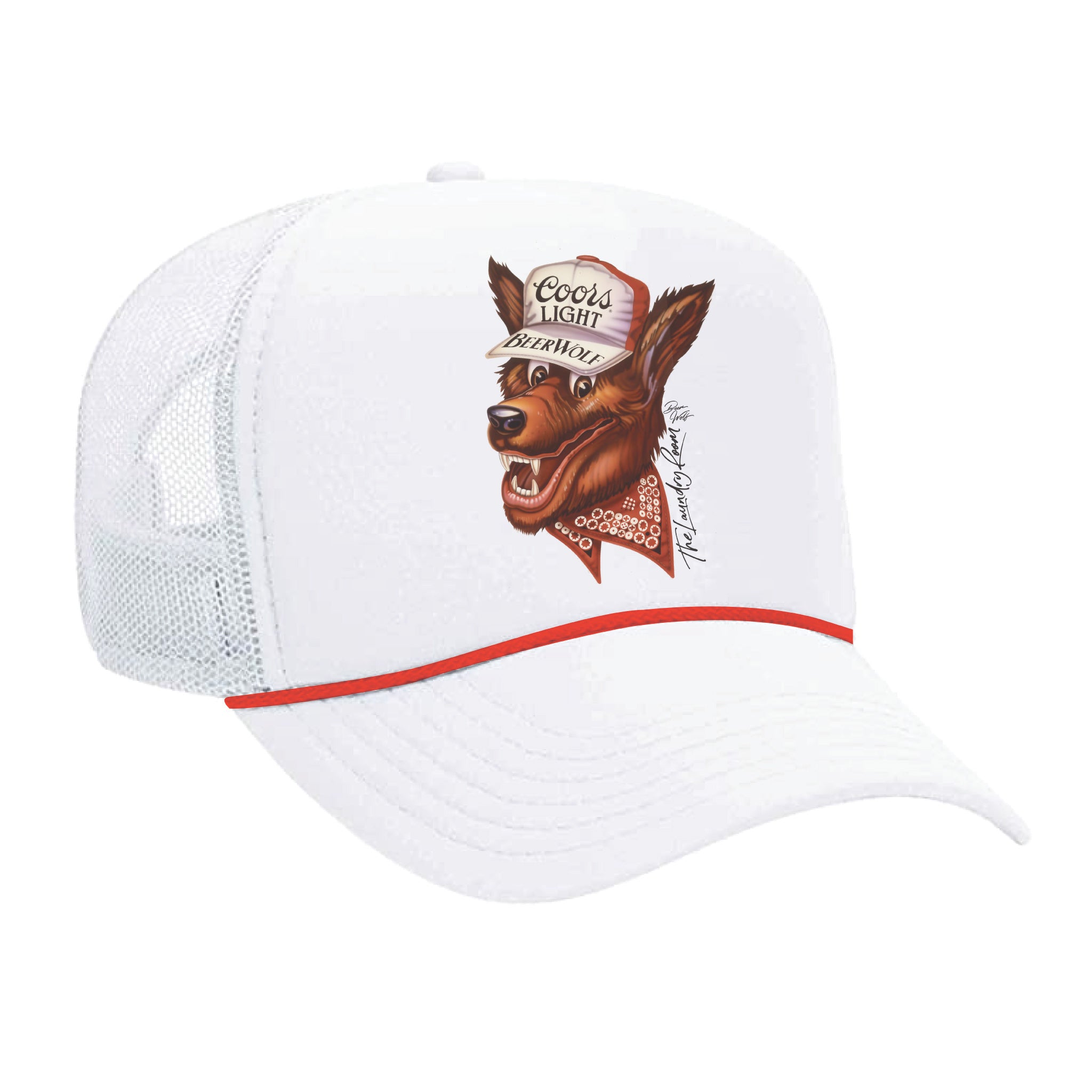 coors light beer wolf hat