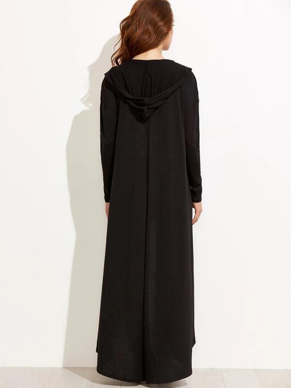 maxi hooded coat