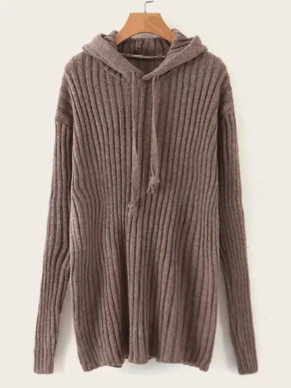 drawstring hooded sweater