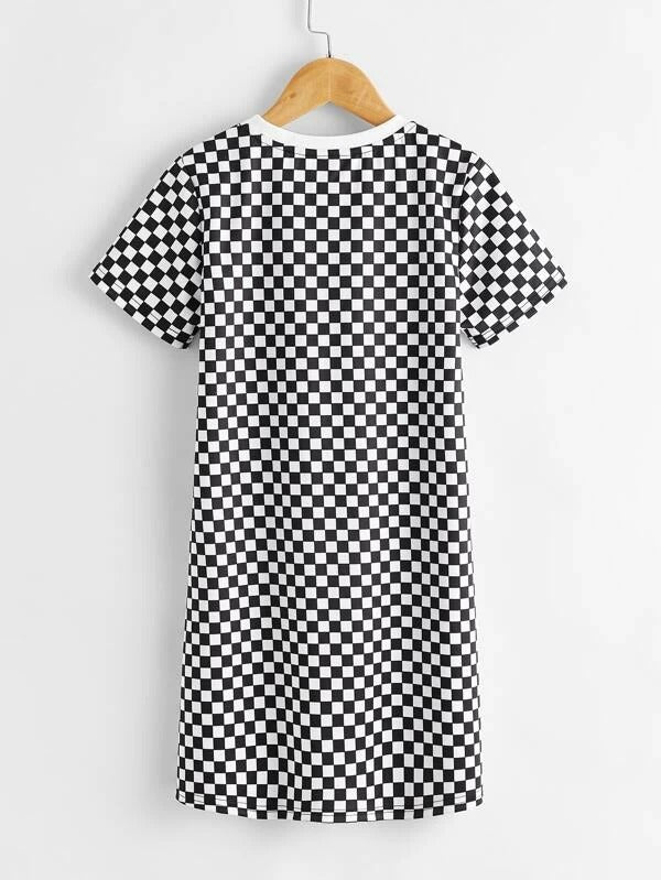 girls checkered dress