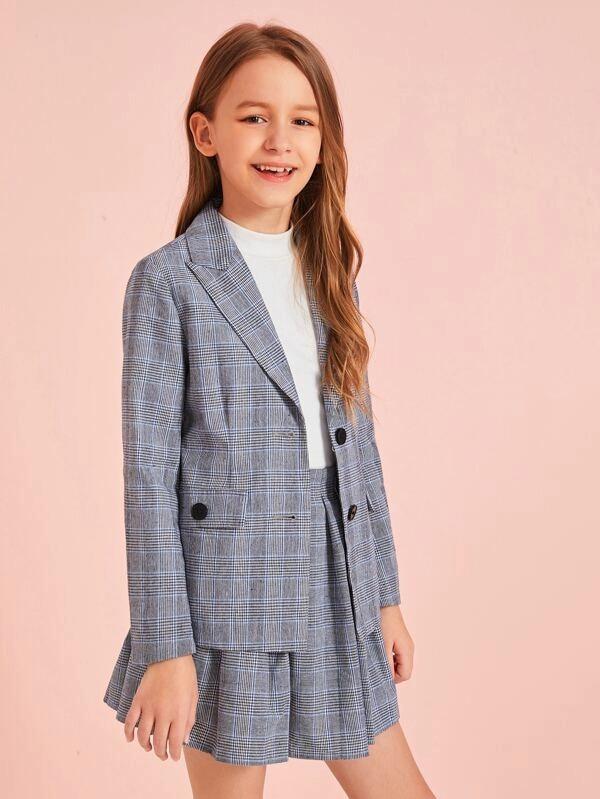 girls blazer set