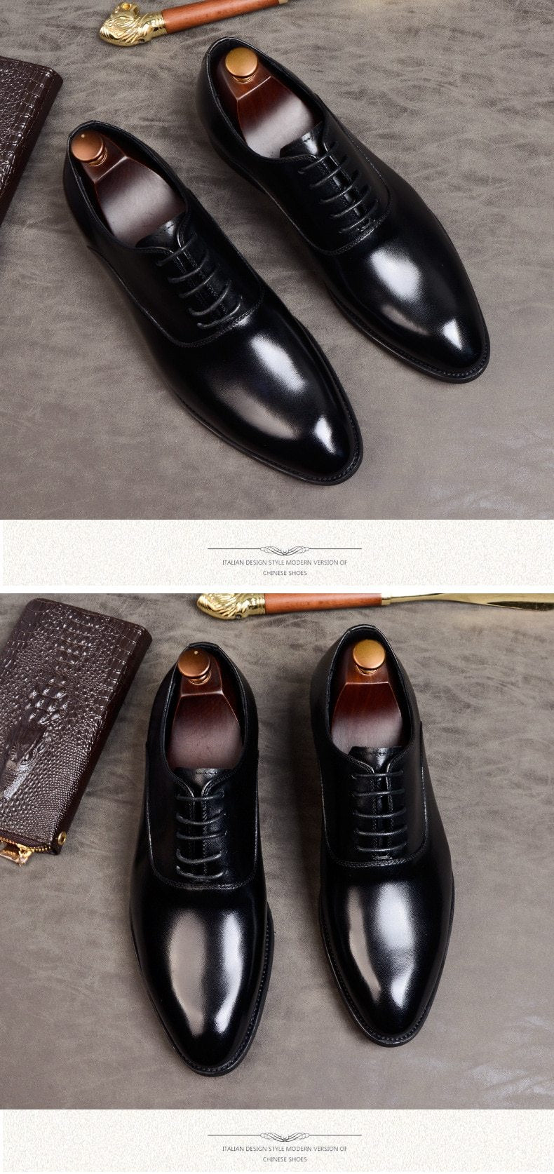 Men formal shoes genuine leather 