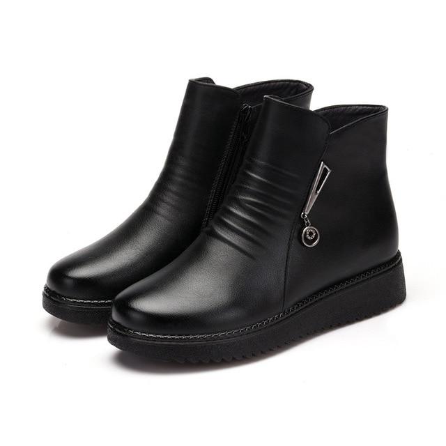 womens black non slip boots