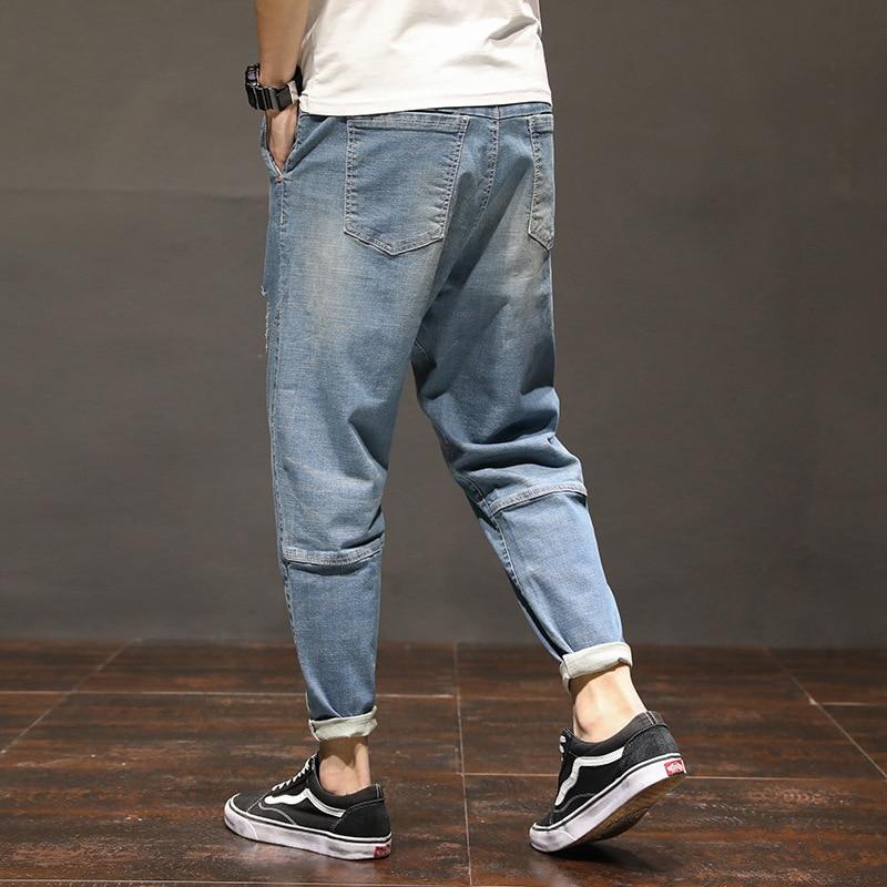 ankle length loose jeans