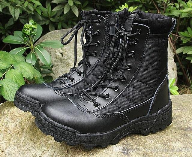 lacing boots military style