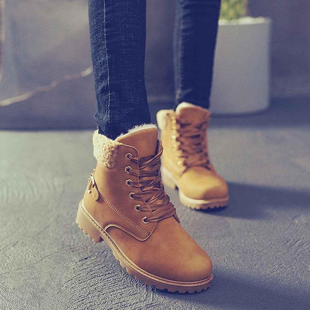 ladies lace up snow boots