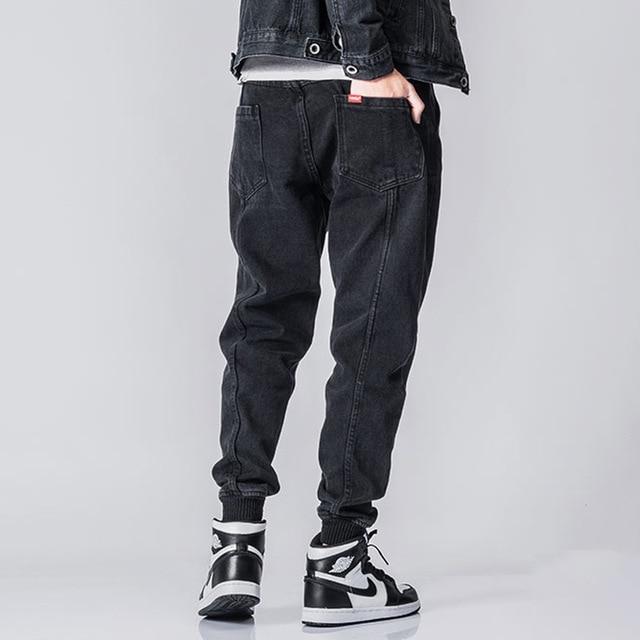 jogger jeans men black