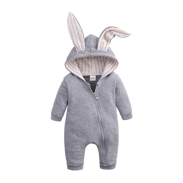 Newborn Baby Bunny Rabbit Jumpsuit Zip Up Romper Girls Boys Hooded Onesie Clothing Bodysuits One Pieces Cate Org - roblox rainbow wonsie skin