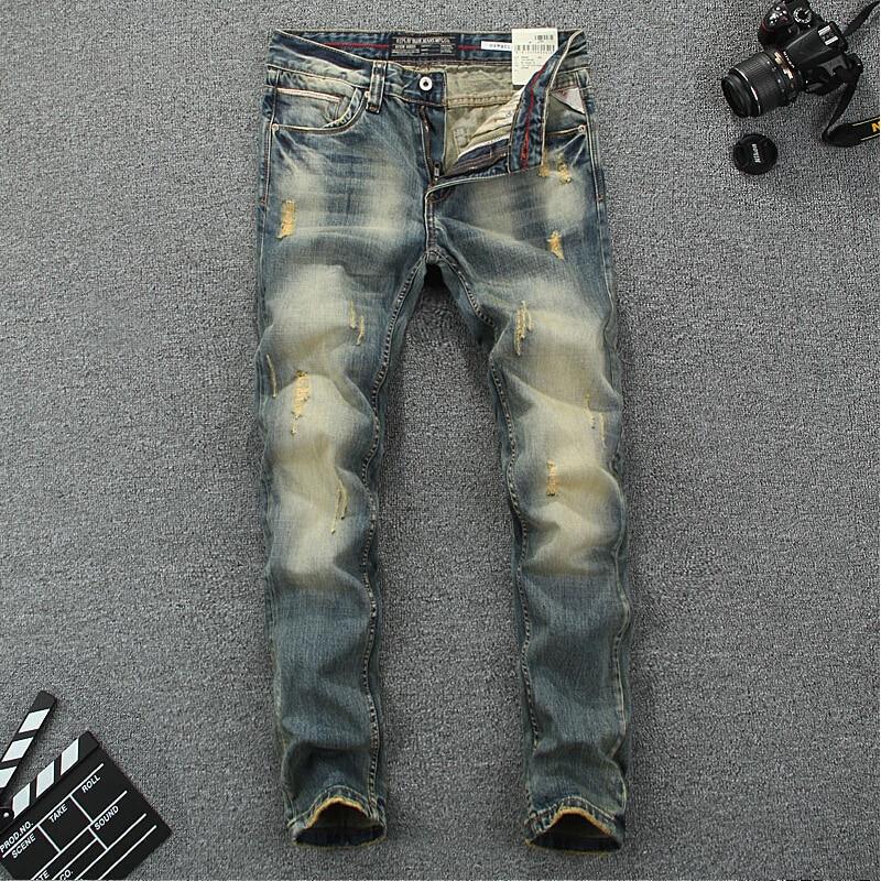 designer ripped mens jeans