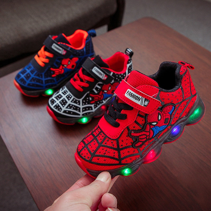 spiderman shoes with lights