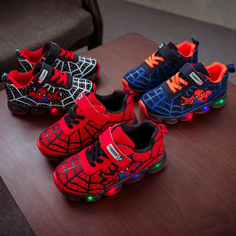 spiderman shoes with lights