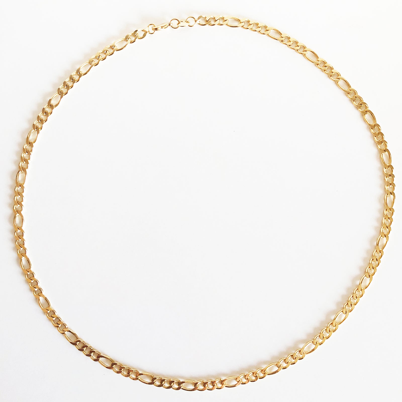 Gold Figaro chain necklace