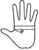 Anti-UV mitten size