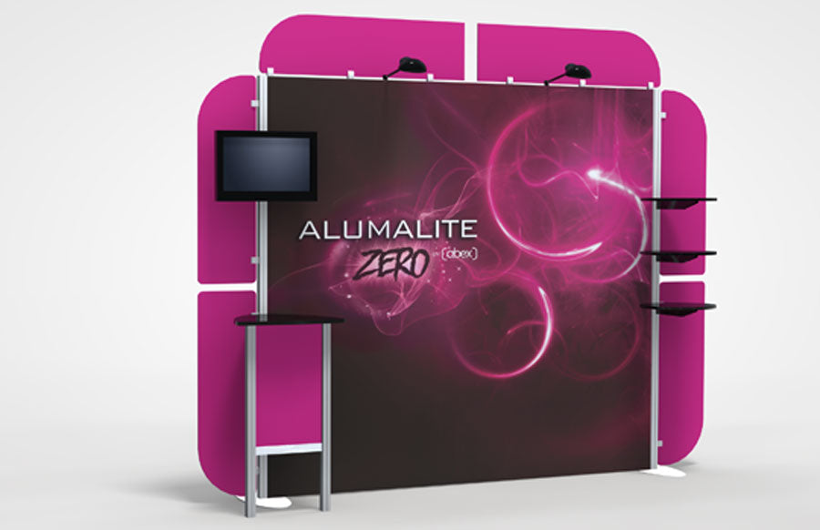 10 Foot Alumalite Zero Hybrid Trade Show Exhibit Booth Display AZ7