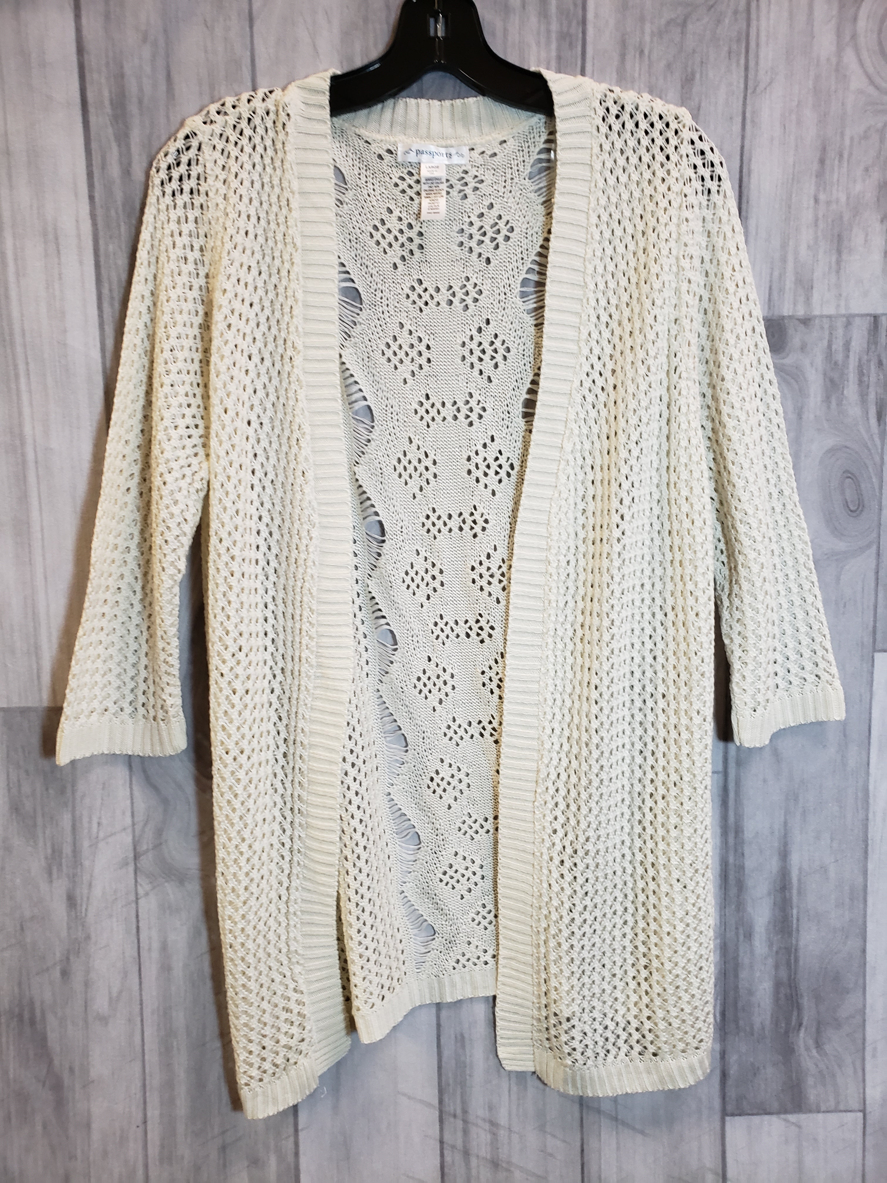 cream colored sweater cardigan