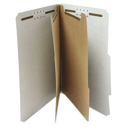 Universal® wholesale. UNIVERSAL® Six--section Pressboard Classification Folders, 2 Dividers, Letter Size, Gray, 10-box. HSD Wholesale: Janitorial Supplies, Breakroom Supplies, Office Supplies.