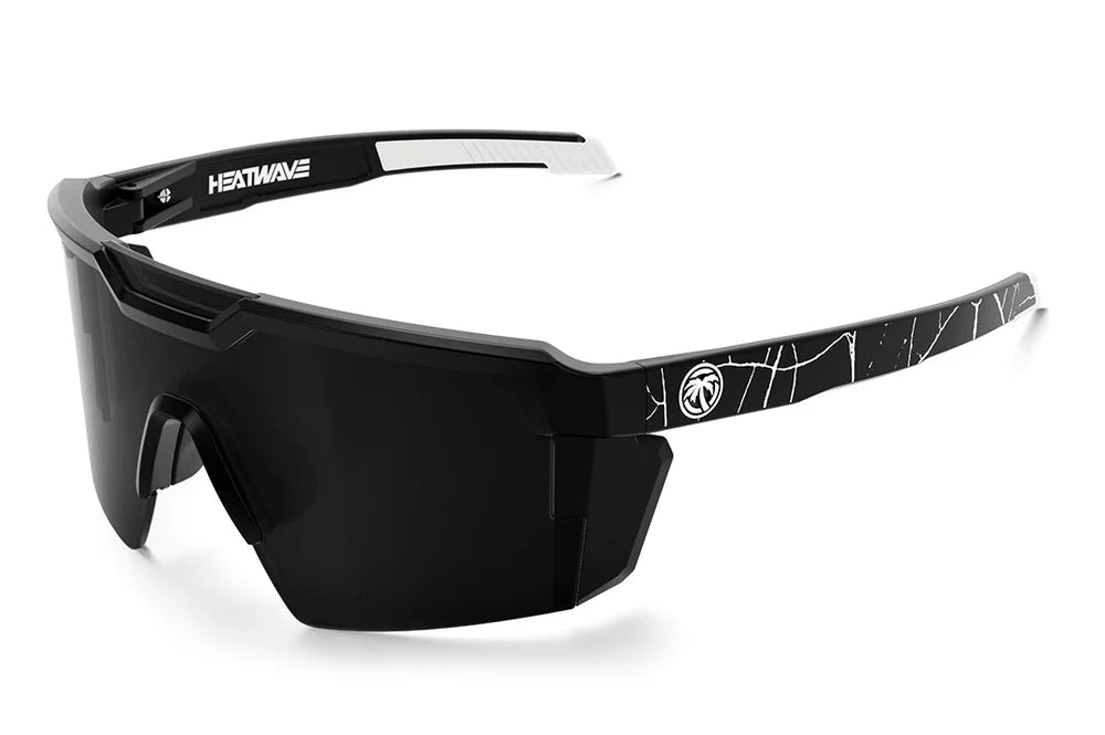 Image of FUTURE TECH SUNGLASSES BLACK: Shreddy Crack Customs