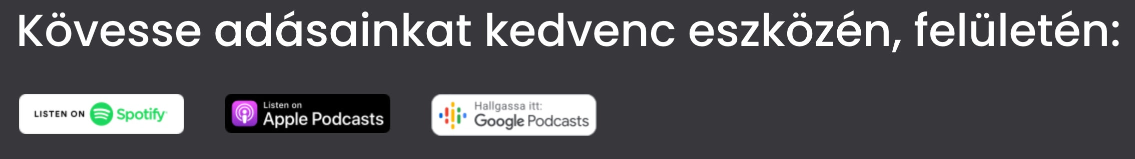 Feliratkozás a podcastra