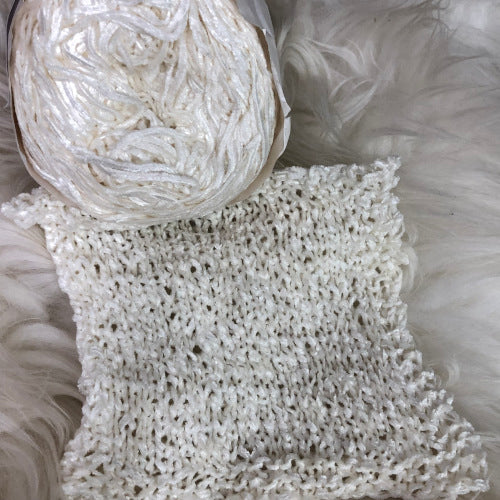 Vanilla Sequined Chenille Cone Yarn – Romni Wools Ltd