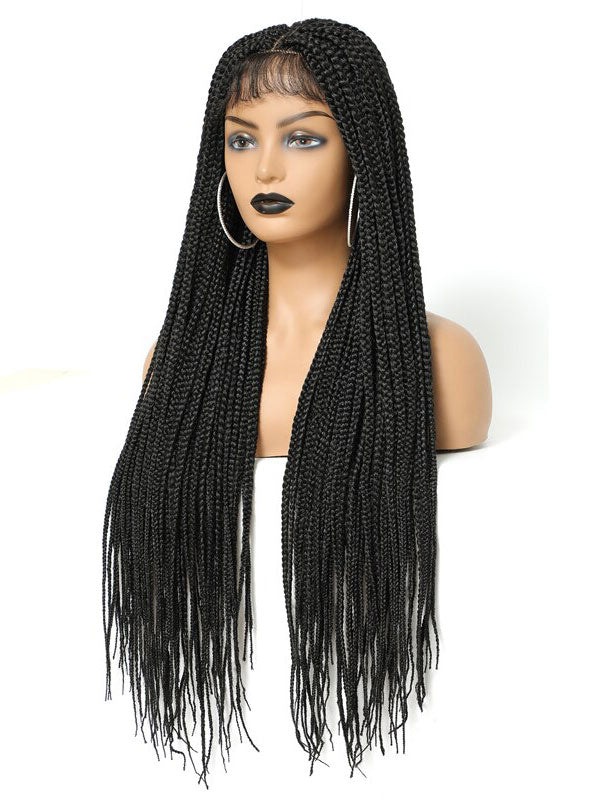 SHUNFUWIGS Synthetic Hair Braid Lace Wigs For Black Women B001