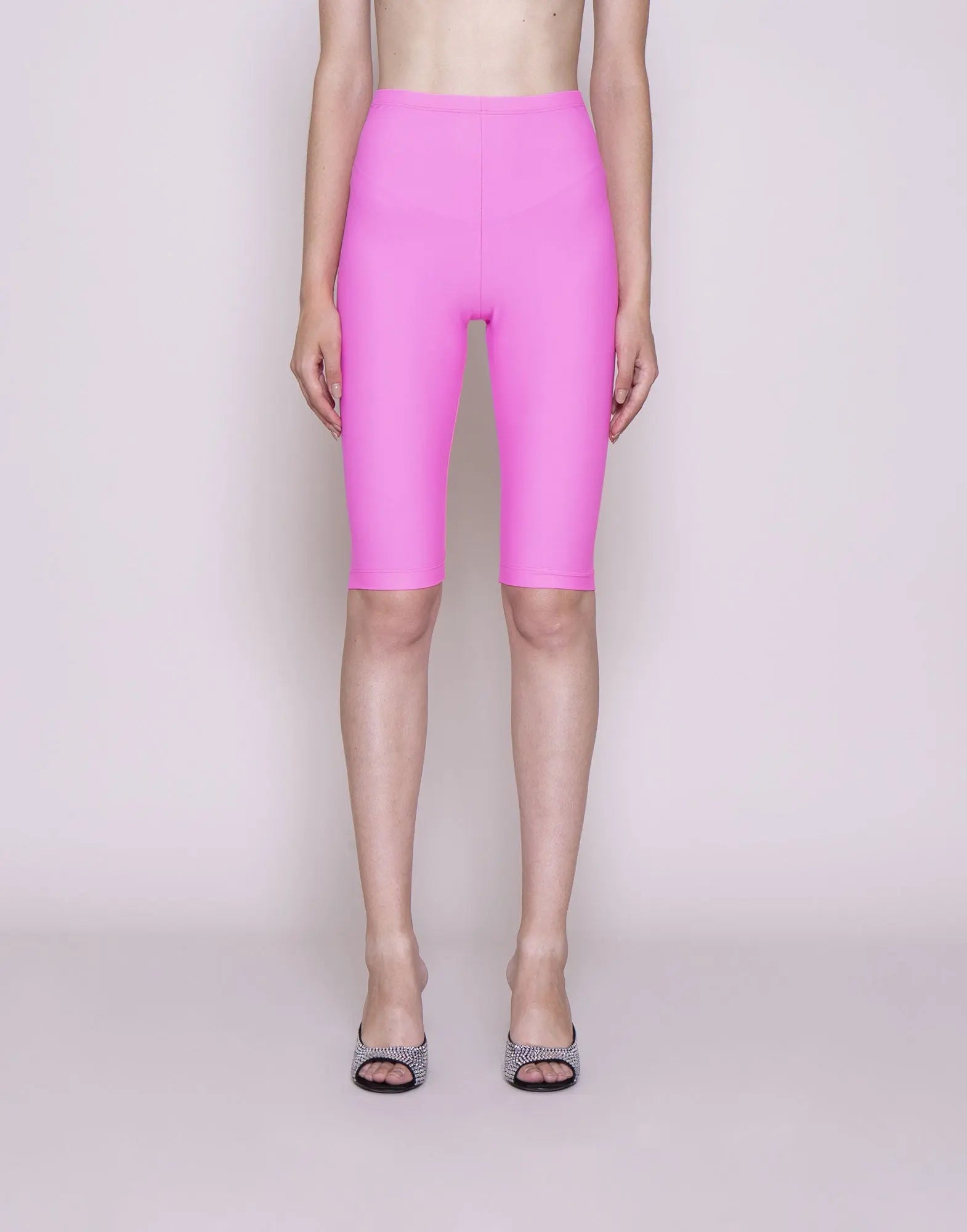 Moschino Lycra Cycling Shorts in Pink