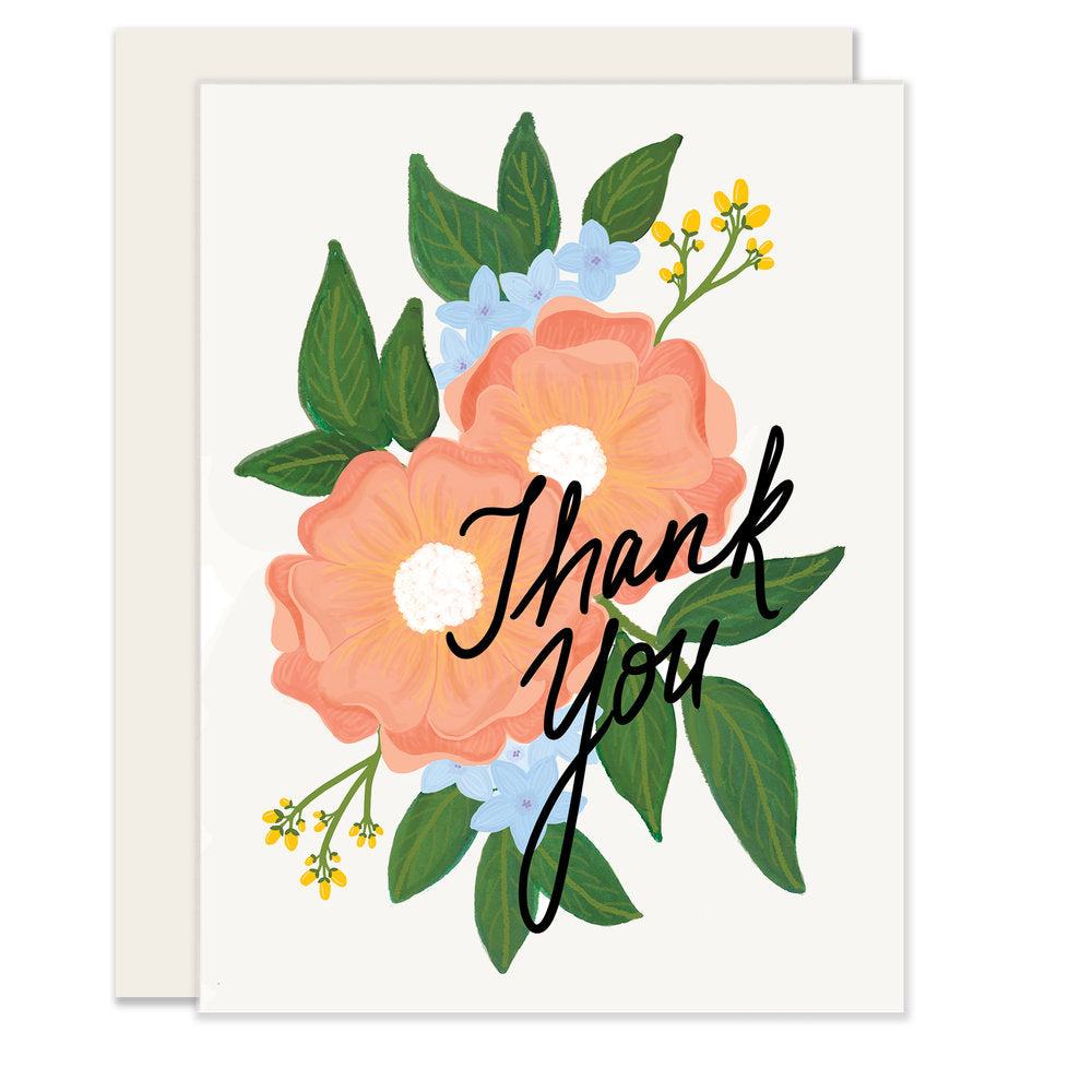 Floral Thank You – Slightly Stationery