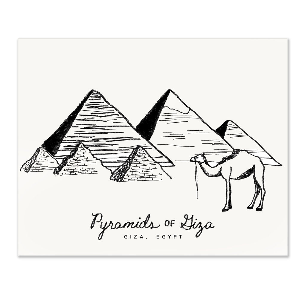Pyramids of Giza | Art Print – Slightly Stationery