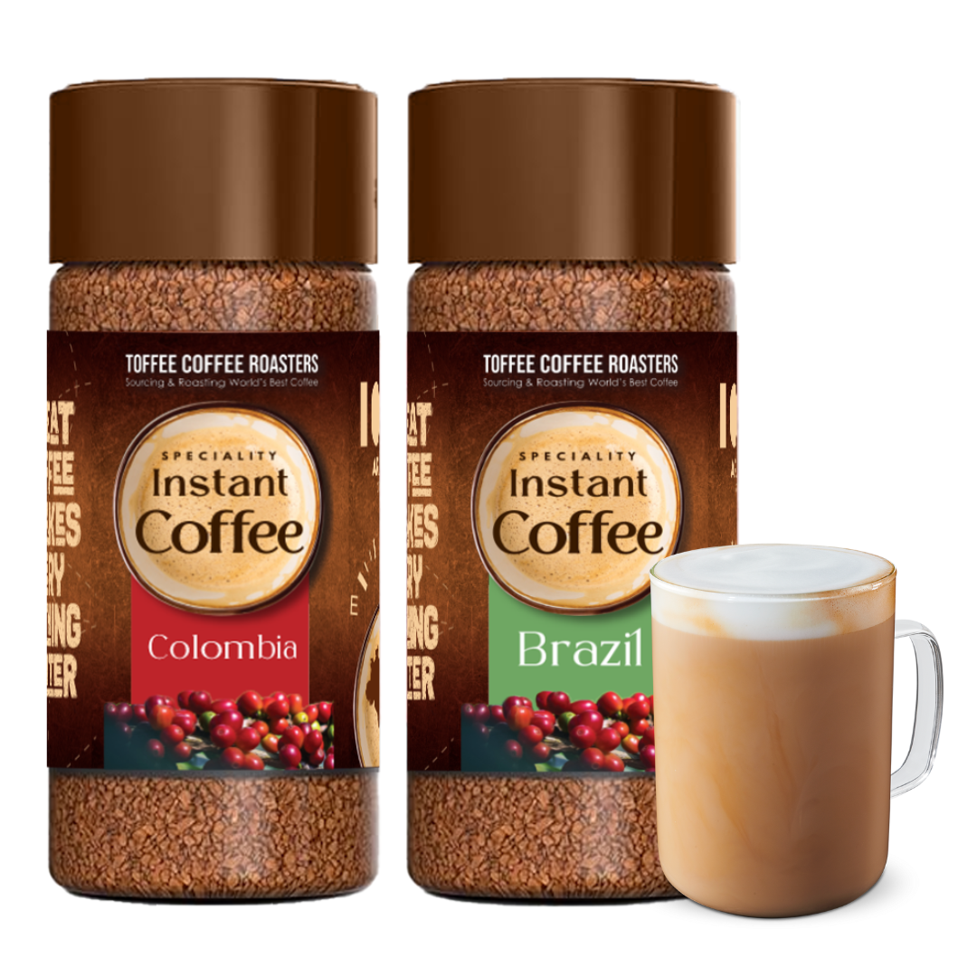 Brazil & Colombia Speciality Instant Coffee (Pack of 2)