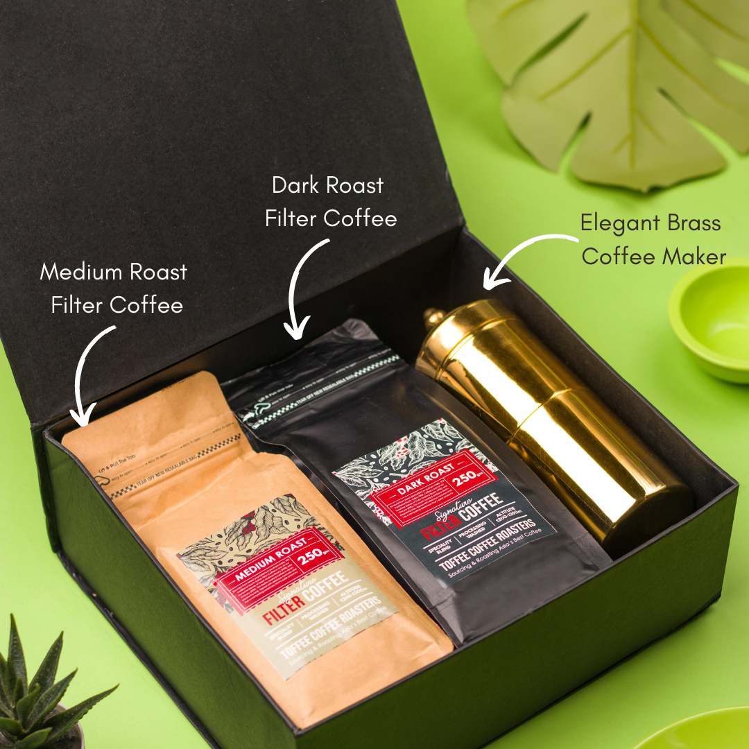 Single Serve Brass Coffee Filter & Davara Set – Here Here Market