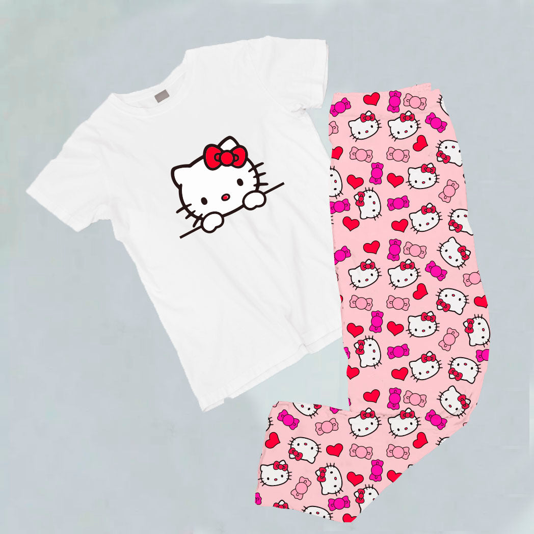 Pijama estampada de pantalón HELLO KITTY – A Tu Boutique