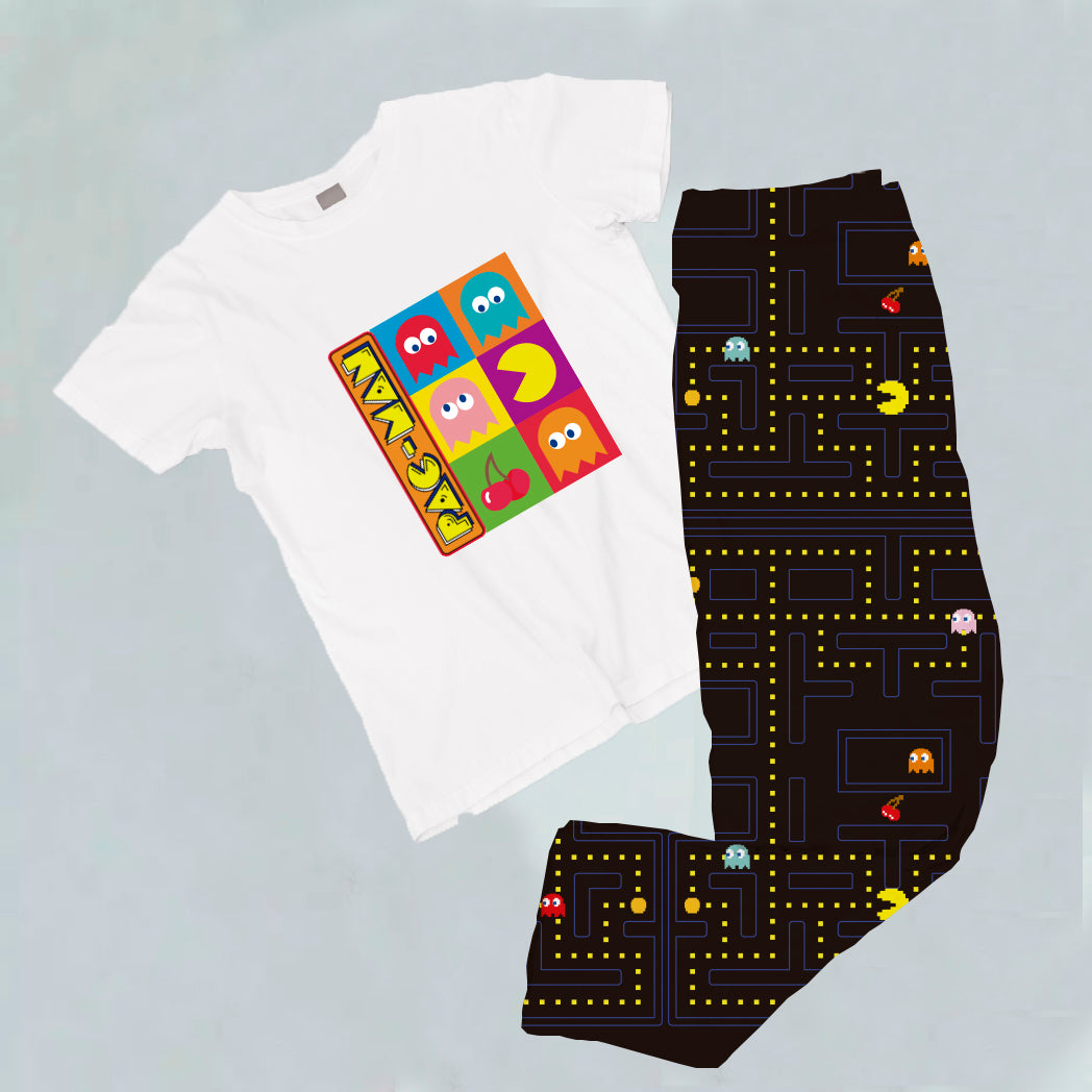 Pijama estampada de pantalón Largo PACMAN – A Tu Estilo Boutique