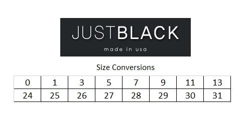 Just Black Jeans Size Chart