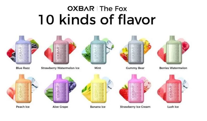 OXVA OXBAR THE FOX DISPOSABLE VAPE (7000 PUFFS) UAE Dubai