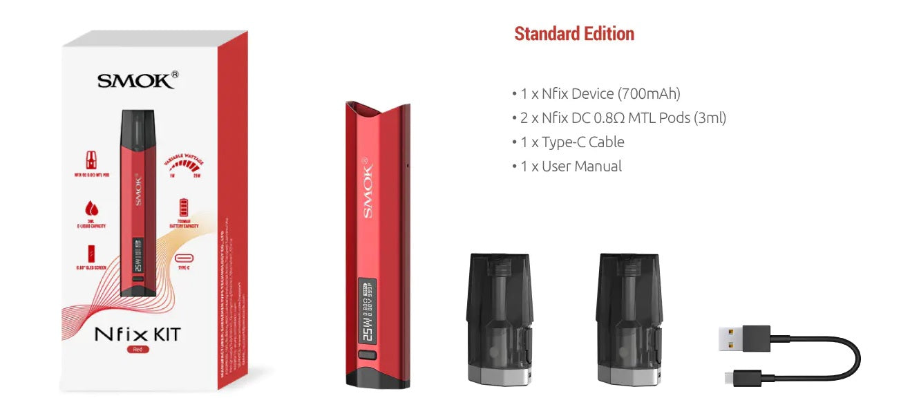 SMOK NFIX 25W POD SYSTEM Abu Dhabi, Dubai UAE & Saudi Arabia KSA