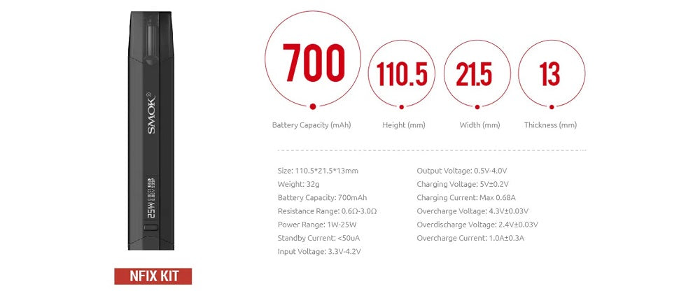 SMOK NFIX 25W POD SYSTEM Abu Dhabi, Dubai UAE & Saudi Arabia KSA