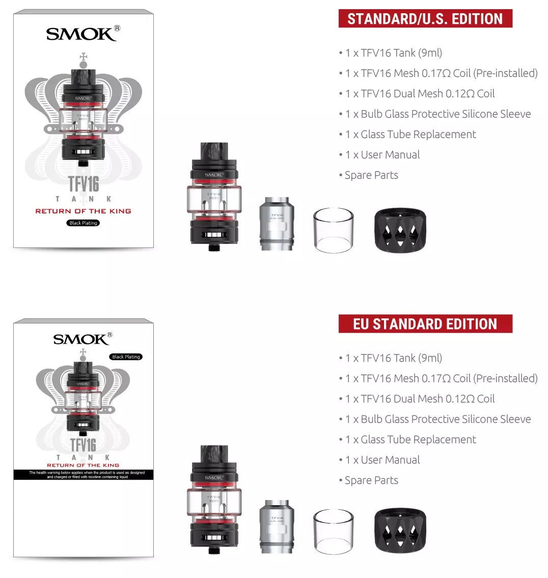 SMOK TFV 16 MESH TANK 9ML Dubai & Abu Dhabi UAE, Riyadh, Saudi Arabia