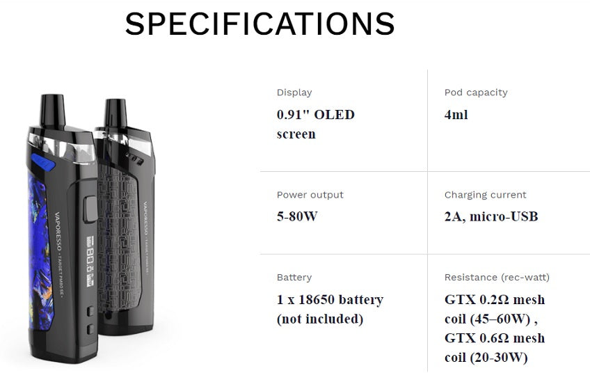 Vaporesso TARGET PM80 SE Pod Mod Kit Abu Dhabi Dubai UAE, KSA Saudi Arabia