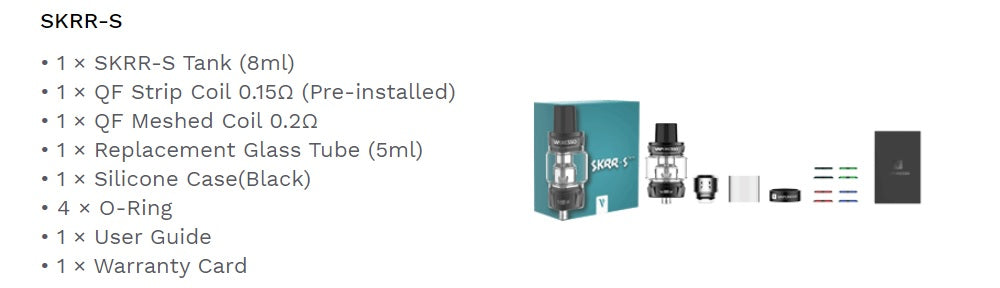 Vaporesso SKRR S Tank Sub Ohm 8ml Abu Dhabi Dubai UAE, KSA Saudi Arabia