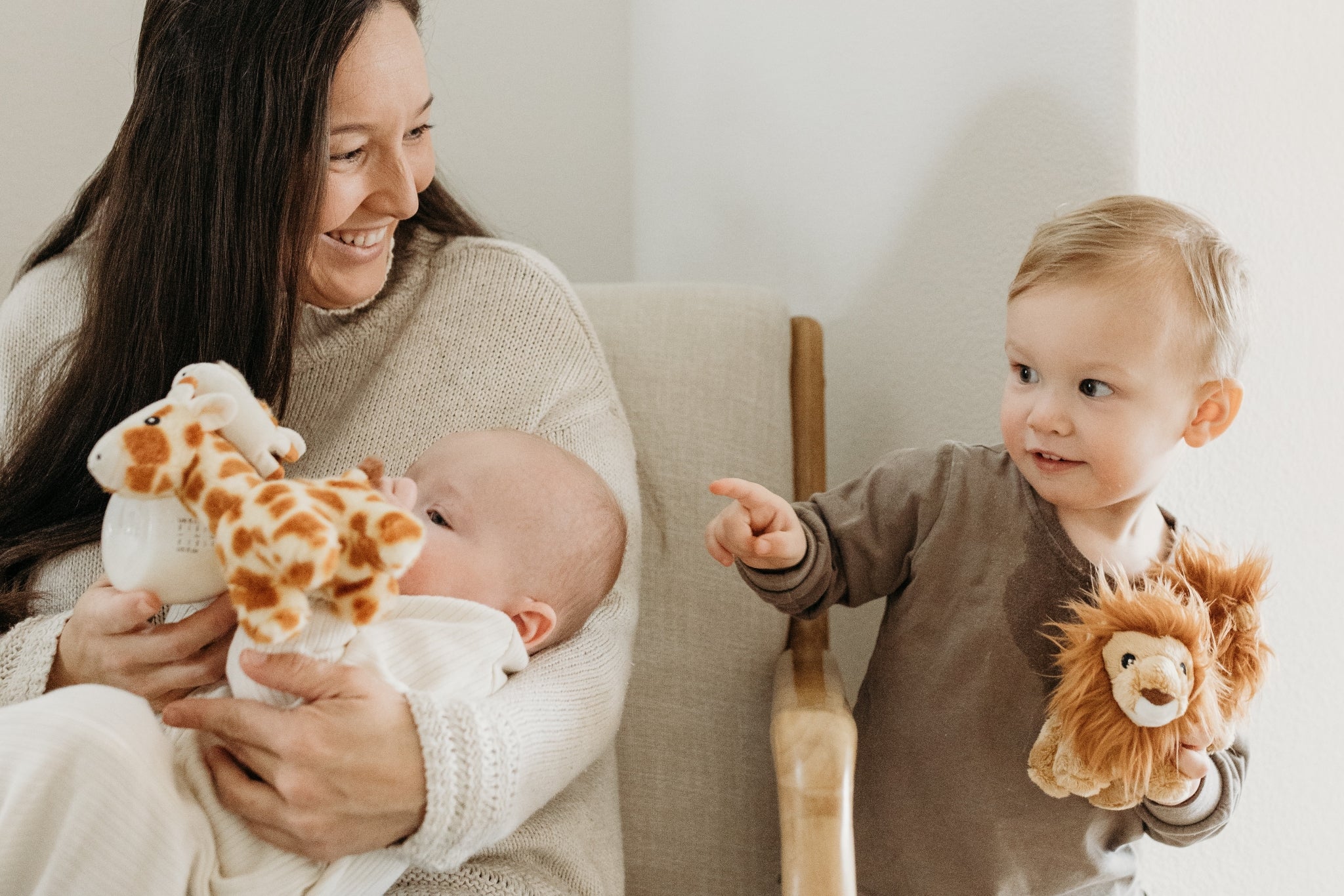 Family with Bottle Buddies