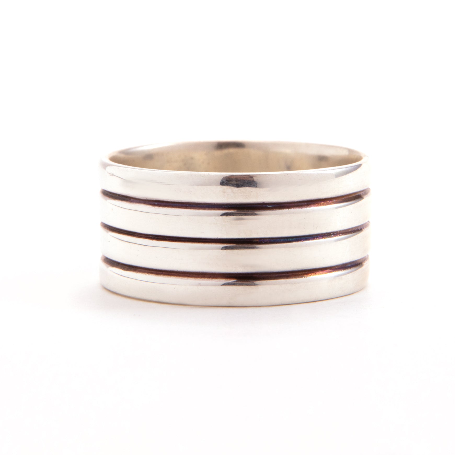 Sterling Ribbed Ring