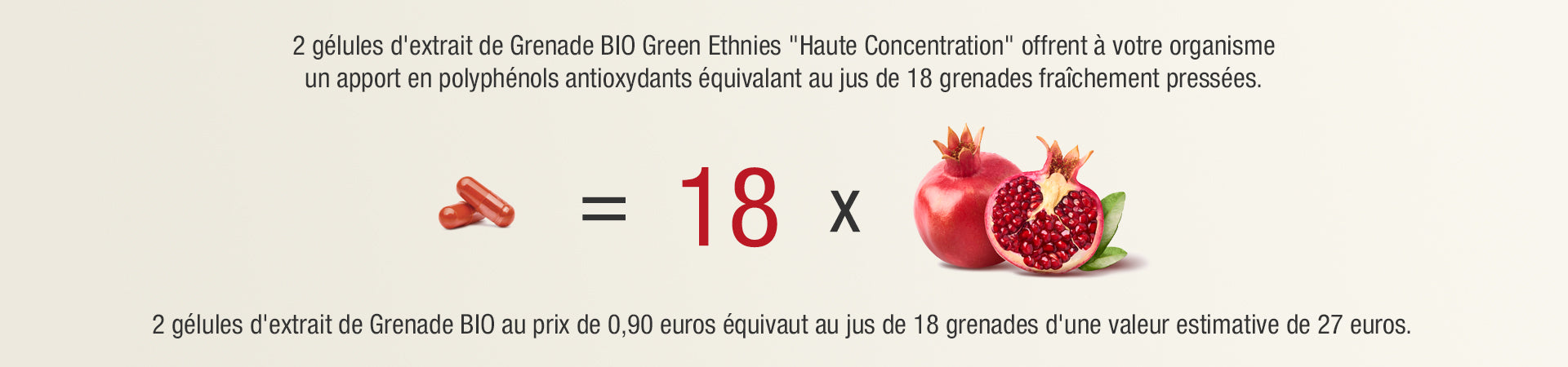 Grenade BIO extrait concentré naturel qualité