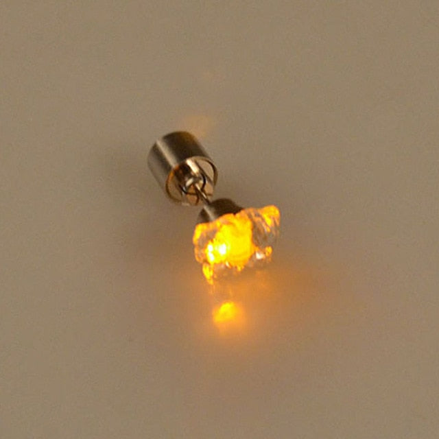 yellow light up earrings