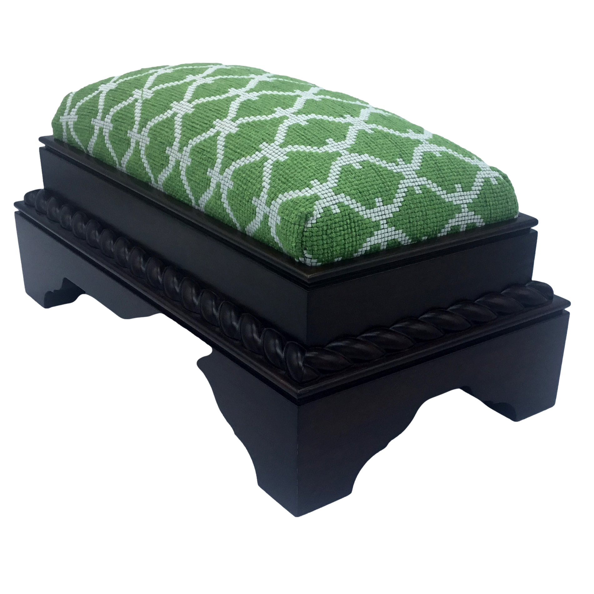 Green Footstool-Little Dog Step-Pet Furniture