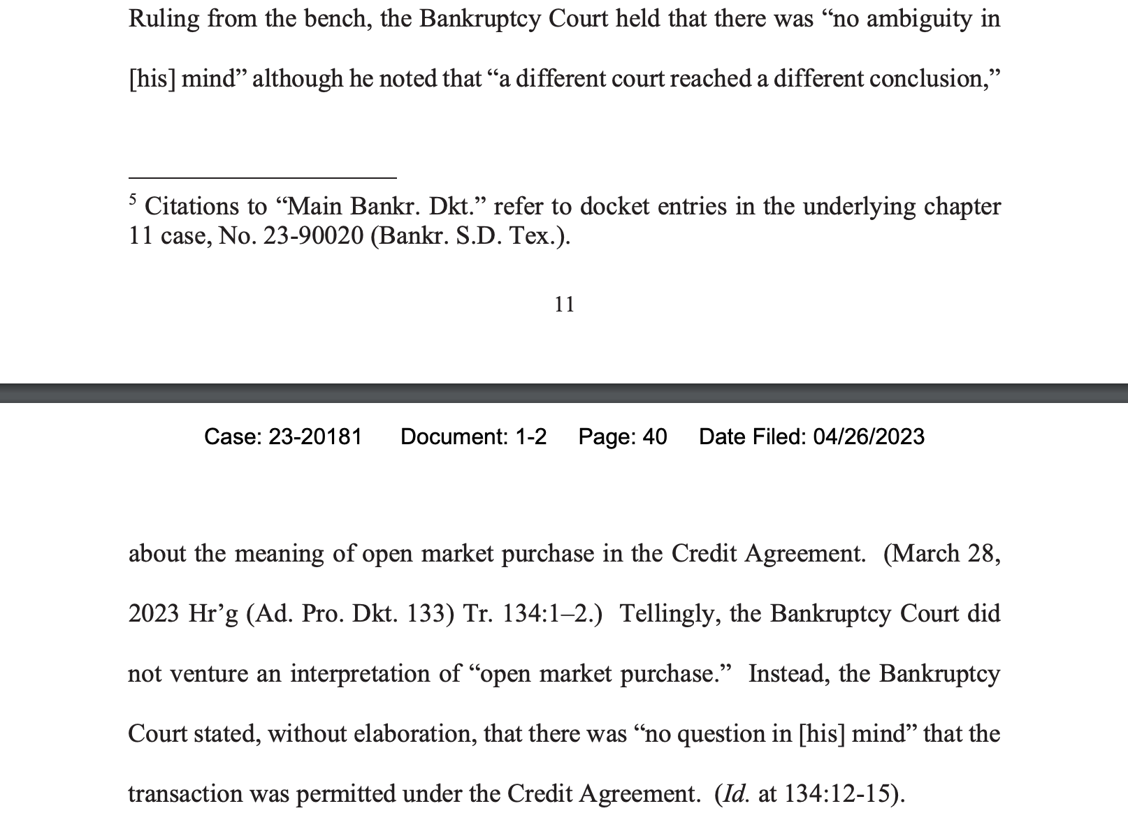 Fifth Circuit Appeal - Serta