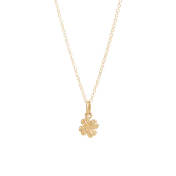 14K Gold Mini Clover Necklace